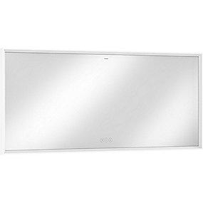 hvid mat ringssensor ber kapacitiv 50 1600 led-lys med spejl e xarita hansgrohe
