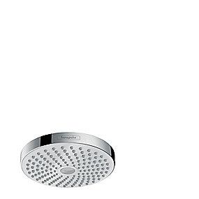 krom hvid 2 ø180mmx1 vandbegrænser eco med kugleled med 2jet hovedbruser s180 select croma hansgrohe