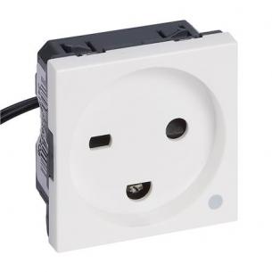 hvid 2m 13a j m 2p led m hospital dansk stikkontakt mosaic