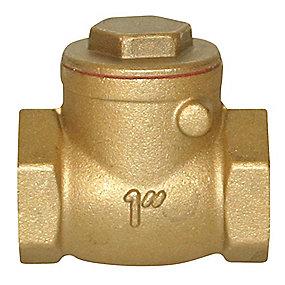 montering vandret kun messing gummiskive med 2 kontraklapventil