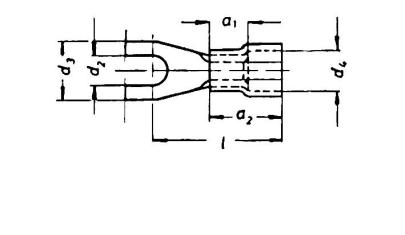 gaffelformet mm2 5 5-2 1 46237 din m5 pladekabelsko isoleret
