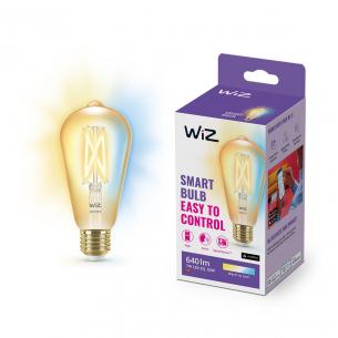 mpbar d guld filament 920-950 st64 e27 50w 7w 6 white tunable standard led wiz