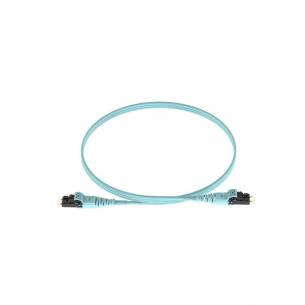 1m il standard konnektors pull push lc lszh om3 cord patch fiber duplex