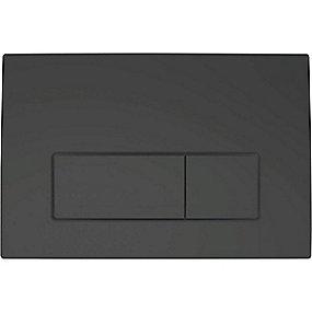 betjening front mat sort dobbeltskyl til delta50 betjeningsplade geberit