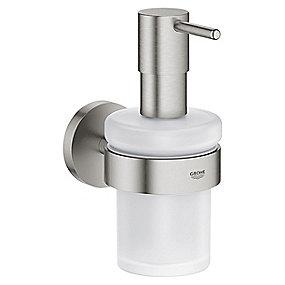 holder m supersteel metal glas bedispenser s start grohe