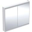 alu hvid cm 105 x 90 g v ger l 2 comfortlight med spejlskab one geberit