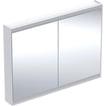 alu hvid cm 120 x 90 g v ger l 2 comfortlight med spejlskab one geberit