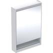 alu hvid cm 60 x 90 g v jre h ngsler h ge l 1 comfortlight og underhylde med spejlskab one geberit