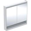 alu hvid cm 90 x 90 g v ger l 2 comfortlight og underhylde med spejlskab one geberit