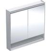 alu cm 90 x 90 g v ger l 2 comfortlight og underhylde med spejlskab one geberit