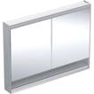 alu cm 120 x 90 g v ger l 2 comfortlight og underhylde med spejlskab one geberit