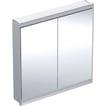 alu cm 90 x 90 indbyg ger l 2 comfortlight med spejlskab one geberit