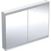 alu cm 120 x 90 indbyg ger l 2 comfortlight med spejlskab one geberit