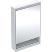 alu hvid cm 60 x 90 indbyg venstre ngsler h ge l 1 comfortlight og underhylde med spejlskab one geberit