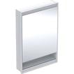alu hvid cm 60 x 90 indbyg jre h ngsler h ge l 1 comfortlight og underhylde med spejlskab one geberit