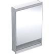 alu cm 60 x 90 indbyg jre h ngsler h ge l 1 comfortlight og underhylde med spejlskab one geberit
