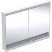 alu hvid cm 120 x 90 indbyg ger l 2 comfortlight og underhylde med spejlskab one geberit