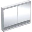 alu cm 120 x 90 indbyg ger l 2 comfortlight og underhylde med spejlskab one geberit