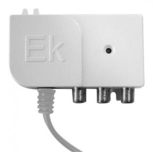 hvid f-connector udgange 2 150ma 24vdc antenneanlg til netdel dkt