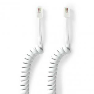 hvid rj10 kabeltype rullet kabeludformning m 00 2 hanstik rj10 hanstik rj10 kabel telecom