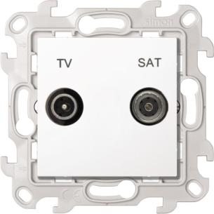 hvid sat tv multimedieudtag harmonie 24 simon