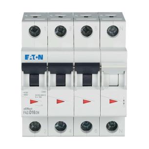 ul1077 4-moduler 15ka n-pol 3 16a d-karakteristik mcb automatsikring