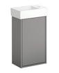 hvid askegr mm 645 x 220 x 360 venstre hh ndvask h med t bels m small artic gustavsberg