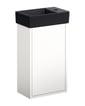 sort hvid mm 645 x 220 x 360 venstre hh ndvask h med t bels m small artic gustavsberg