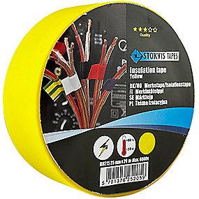 gul temperatur lav j h til ber kl kraftig med 25mmx20m isoleringstape pvc stokvis