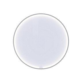 mat hvid cm 90 lysstyring med moon rammespejl dansani