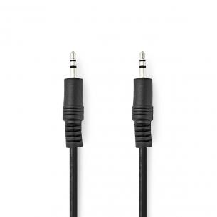 blister sort runde m 0 10 nikkelplateret hanstik mm 5 3 hanstik mm 5 3 kabel audio stereo nedis