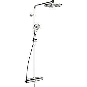 krom ndbruser h og hoved med bruserarmatur rain style optima oras