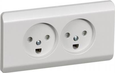 lysegr nket planfors jord med stikkontakt dobbelt 66 opus lk