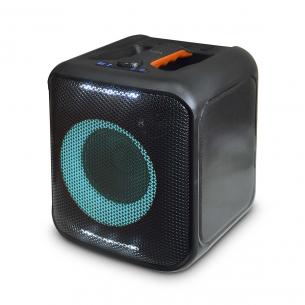 sort orange equalizer parres kan lys fest ndtag reh b w 150 timer 5 batteritid maksimal speaker party bluetooth nedis