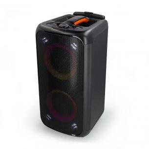 sort orange equalizer lys fest ndtag reh b w 240 timer 5 batteritid maksimal speaker party bluetooth nedis