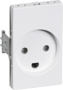 hvid j 2p stikkontakt line clic