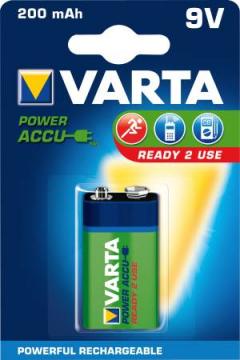 8h v7 170mah 9v nimh batteri genopladelig varta