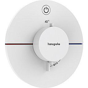 hvid mat udtag 1 til rring afsp med indbygning til termostat s comfort showerselect hansgrohe