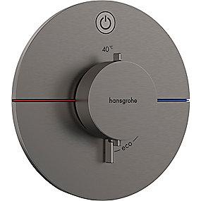 pvd krom sort rstet b udtag 1 til rring afsp med indbygning til termostat s comfort showerselect hansgrohe