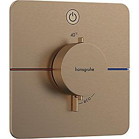 pvd bronze rstet b udtag 1 til rring afsp med indbygning til termostat q comfort showerselect hansgrohe