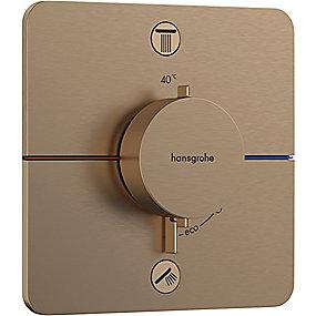 pvd bronze rstet b udtag 2 til rring afsp med indbygning til termostat q comfort showerselect hansgrohe