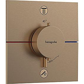 pvd bronze rstet b udtag 2 til rring afsp med indbygning til termostat e comfort showerselect hansgrohe