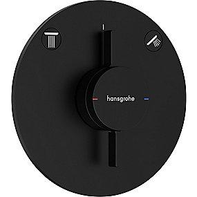 sort mat udtag 2 indbygning til armatur s duoturn hansgrohe