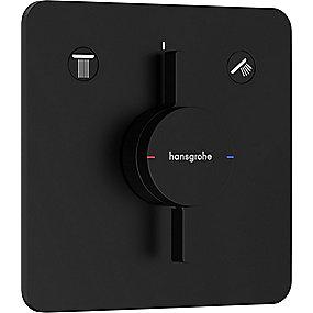 sort mat udtag 2 indbygning til armatur q duoturn hansgrohe