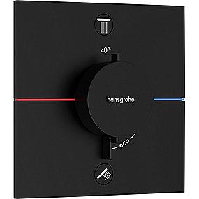 sort mat udtag 2 til rring afsp med indbygning til termostat e comfort showerselect hansgrohe