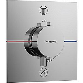 krom udtag 2 til rring afsp med indbygning til termostat e comfort showerselect hansgrohe