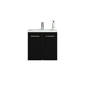 sort ger l 2 med vaskeskab og vask mini amber med t bels m cm 61 mido dansani