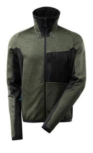 xs sort n mosgr advanced fleecejakke