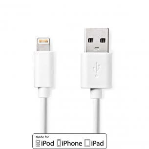 label hvid pvc runde m 00 3 nikkelplateret mbps 480 han usb-a 8-pin lightning apple 0 2 usb kabel lightning