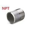 mm 2x50 gevind npt bar 40 316l svejsenippel gevind